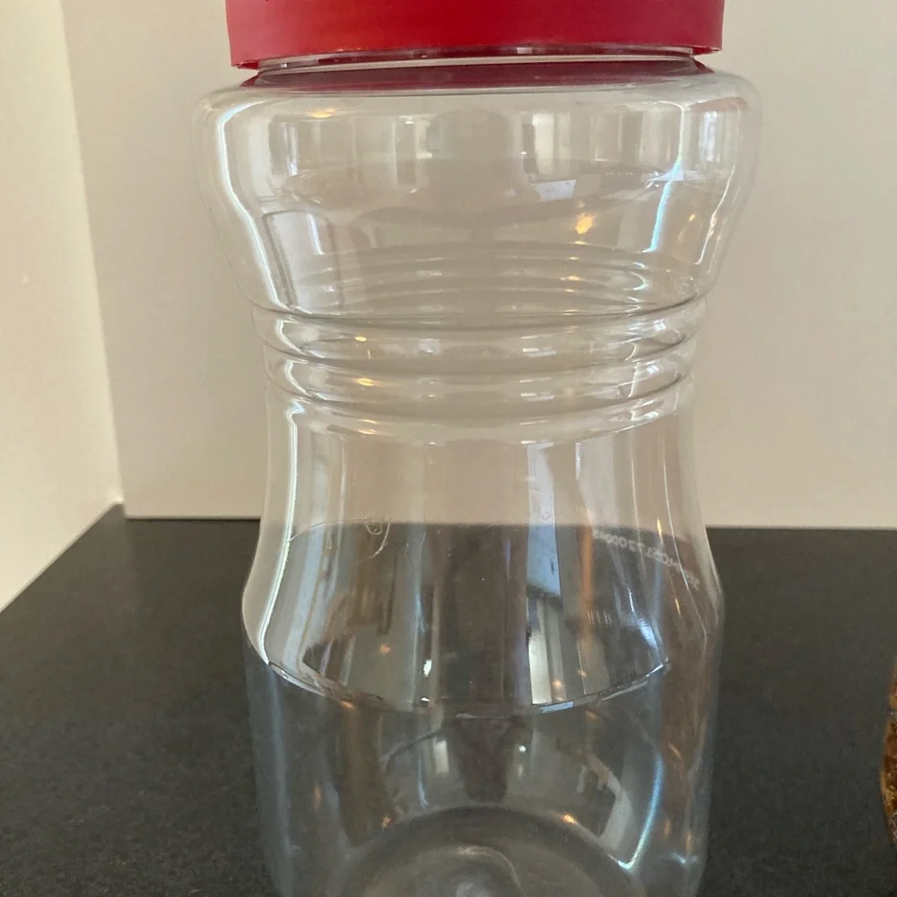 2 flip top storage containers    Great for cereal, pasta, nuts, rice.